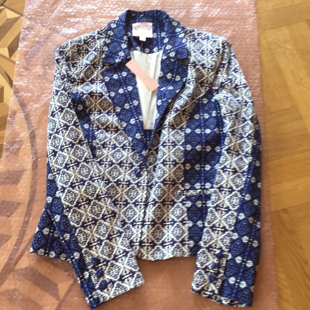 Brand new printed foulard blazer